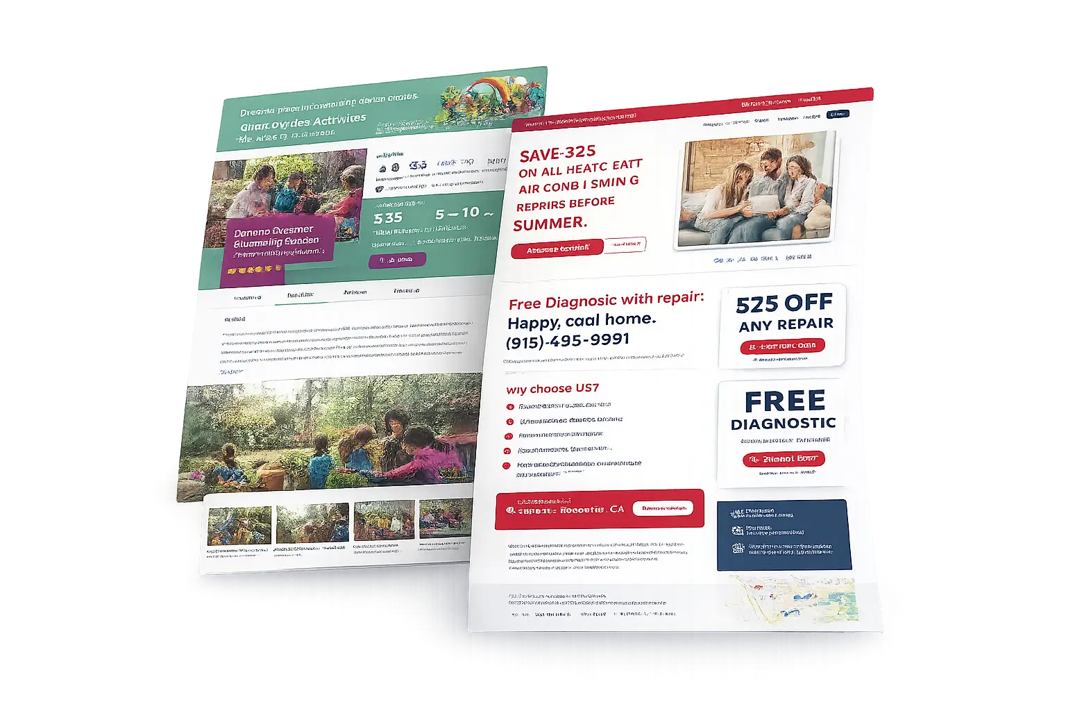 High-Converting Landing Page Design Portfolio by My DevIT Solutions