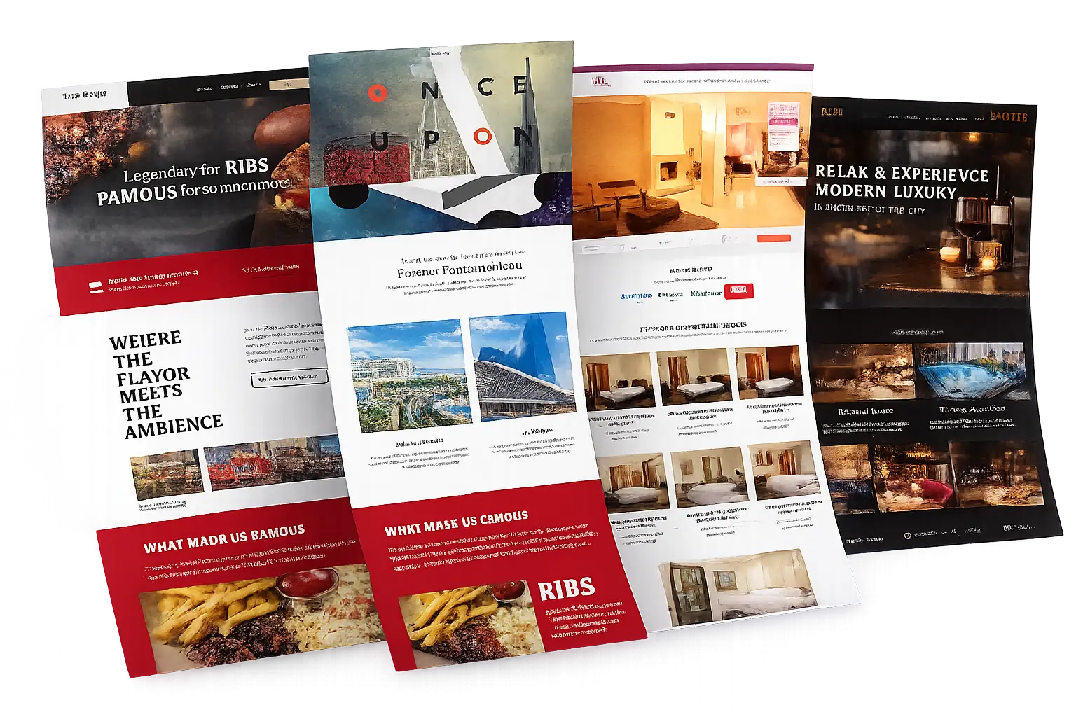 Hotel and Restaurant Website Development Portfolio
